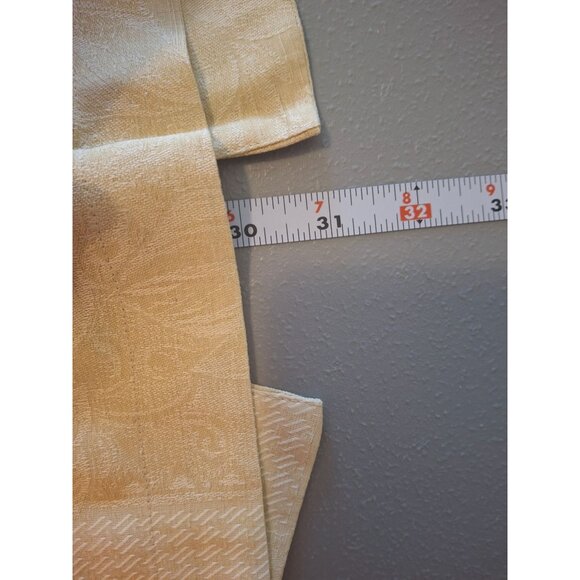 Bermuda Bay Men Silk Button Up Shirt M Yellow Short Sleeve Tropical Design Beach - Picture 8 of 8